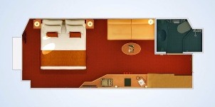 carnival dream hublots intérieure plan 