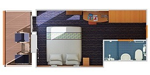 Carnival Elation balcon plan