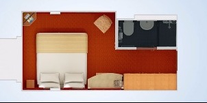 carnival paradise hublots intérieure plan