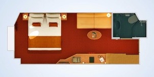 carnival splendor hublots intérieure plan 