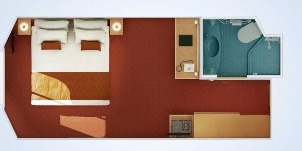 carnival splendor intérieure fenetre panoramique vue passerelle plan