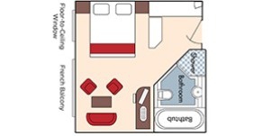 Croisière AMA AmaWaterways AmaCello Catégorie Suite plan