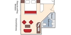 Croisière AMA AmaWaterways AmaLyra Catégorie A+ Balcon français plan