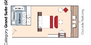 Croisière AMA AmaWaterways AmaMagna GS Grand Suite plan