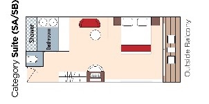 Croisière AMA AmaWaterways AmaMagna SA Suite plan