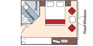 Croisière AMA AmaWaterways AmaStella Catégorie D Vue mer plan
