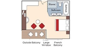 Croisière AMA AmaWaterways AmaVenita Catégorie Suite plan