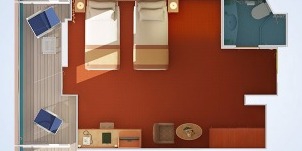 Croisière Carnival Conquest privilège avec balcon plan