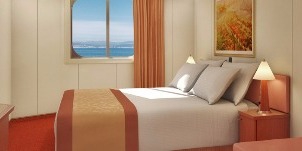 Croisière Carnival Conquest vue mer cabine