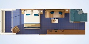 Croisière Carnival Conquest vue mer panoramique plan