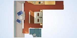 Croisière CCL Carnival Dream balcon (grand balcon)