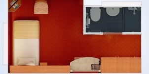 Croisière CCL Carnival Elation intérieure couchette supérieure inférieure plan