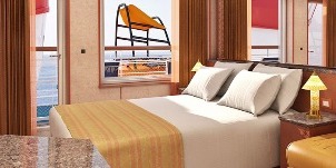 Croisière CCL Carnival Elation suite junior vue obstruée cabine