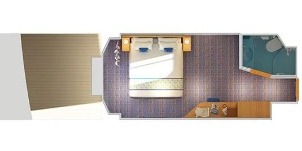 Croisière CCL Carnival Horizon Intérieure avec fenêtre panoramique (vue de la passerelle)