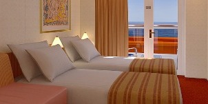 Croisière CCL Carnival Legend Cabine Balcon Vue Obstruée