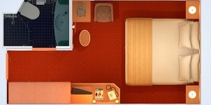 Croisière CCL Carnival Legend Cabine Intérieure