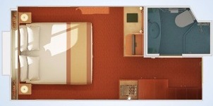 Croisière CCL Carnival Liberty intérieure fenêtre panoramique vue passerelle