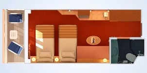 Croisière Ccl Carnival Miracle Cabine Balcon Vue Obstruée