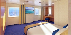 Croisiere ccl Carnival Panorama Vue mer (vue obstruée)