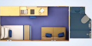 Croisière CCL Carnival Sunshine Cabine Intérieure Couchette Supérieure Inférieure