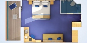 Croisière CCL Carnival Sunshine Cabine Premium Balcon