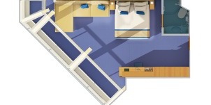 Croisière CCL Carnival Sunshine Cabine Vue Mer Panoramique Grand