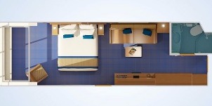 Croisière CCL Carnival Valor Cabine Vue Mer Panoramique