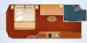 Croisière CCL Carnival Valor Cabine Vue Mer