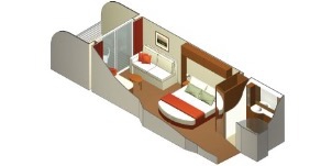 Croisière CEL Celebrity Eclipse Véranda Plan