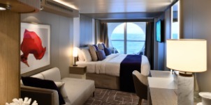 Croisière CEL Celebrity Edge Cabine de luxe vue mer avec véranda