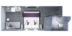 Croisière CEL Celebrity Edge Cabine Intérieure de Luxe