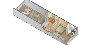 Croisière CEL Celebrity Summit Cabine Familiale avec Véranda