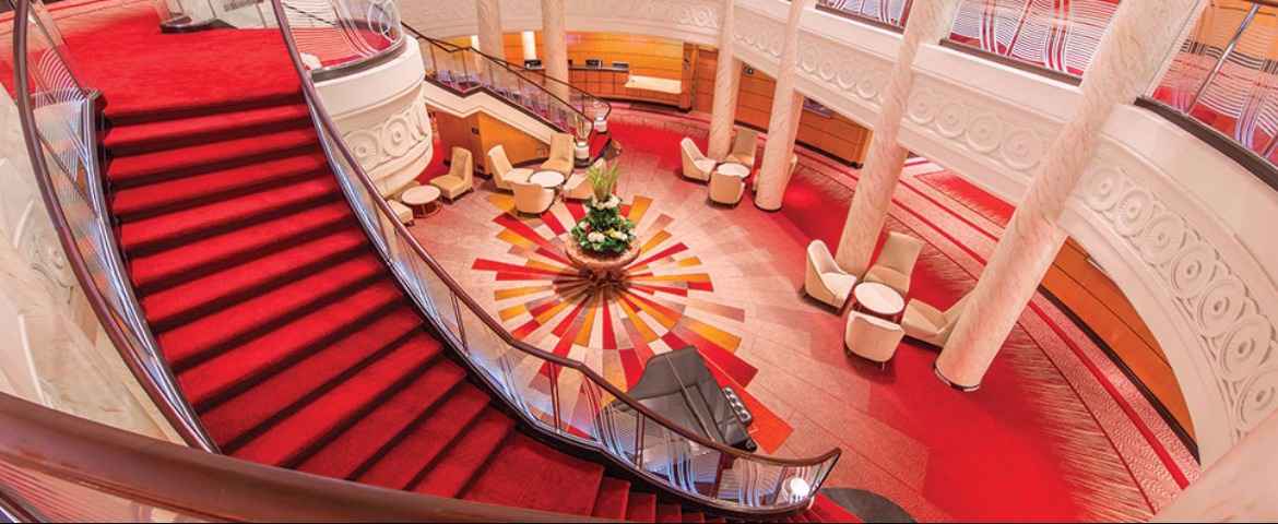 Croisière Cunard Queen Mary 2 Atrium