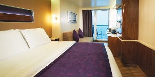 Croisière NCL Norwegian Cruise Line Breakaway Mini-Suite Sail Away chambre à coucher