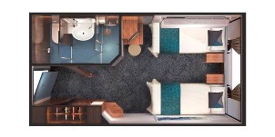 Croisière NCL Norwegian Cruise Line Jade Vue mer avec fenêtre panoramique plan