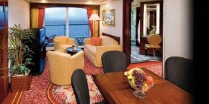 Croisière NCL Norwegian Cruise Line Spirit Penthouse de luxe face à l'avant du navire avec grand balcon