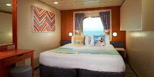 croisière NCL Norwegian Dawn vue mer familiale fenêtre panoramique