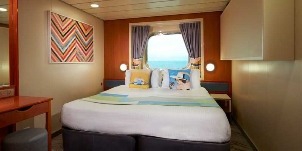 croisière NCL Norwegian Dawn vue mer fenêtre panoramique