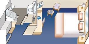 Croisière PCL Princess Coral Intérieure Adaptée Plan