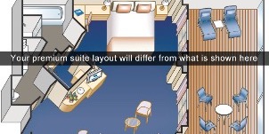 Croisière PCL Princess Cruises Crown Suite de l'Armateur Plan