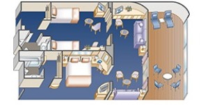 Croisière PCL Princess Diamond Suite Familiale Plan
