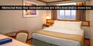 Croisière PCL Princess Diamond Premium Vue Mer Obstruée