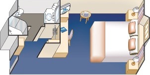 Croisière PCL Princess Emerald Adaptée Avec Vue Mer Obstruée Plan