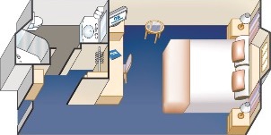 Croisière PCL Princess Emerald Vue Mer Plan