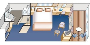 Croisière PCL Princess Grand premium adaptée avec balcon