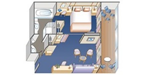 Croisière PCL Princess Island suite Penthouse Plan