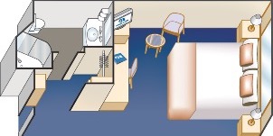 Croisière PCL Princess Sapphire Intérieure Adaptée Plan