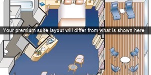 Croisière PCL Princess Sapphire Suite Penthouse Plan