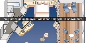 Croisière PCL Princess Sapphire Suite Vista Plan