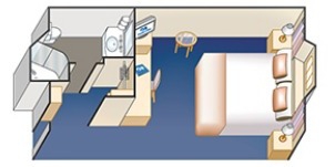 Croisière PCL Princess Sapphire Vue Mer Plan